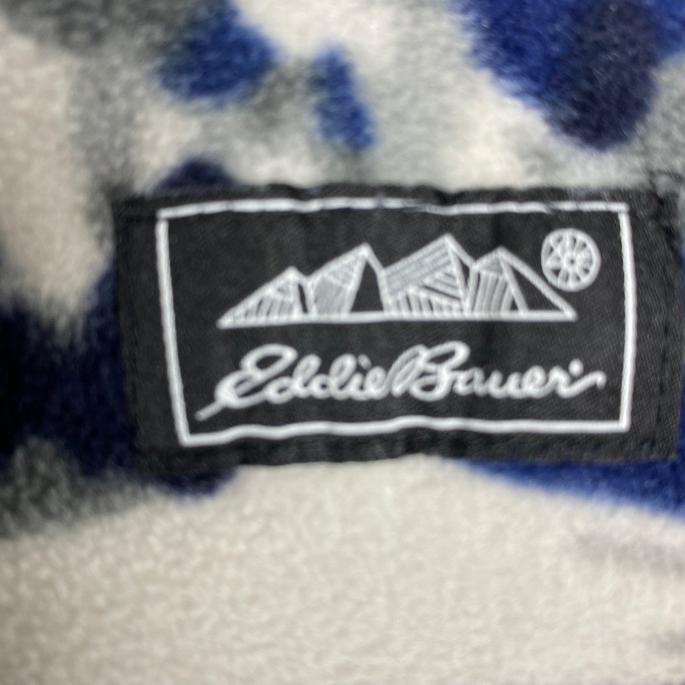 Eddie Bauer Men's Fleece Pullover Long Sleeve Mountain Camo Print Size 2XL - Picture 4 of 7